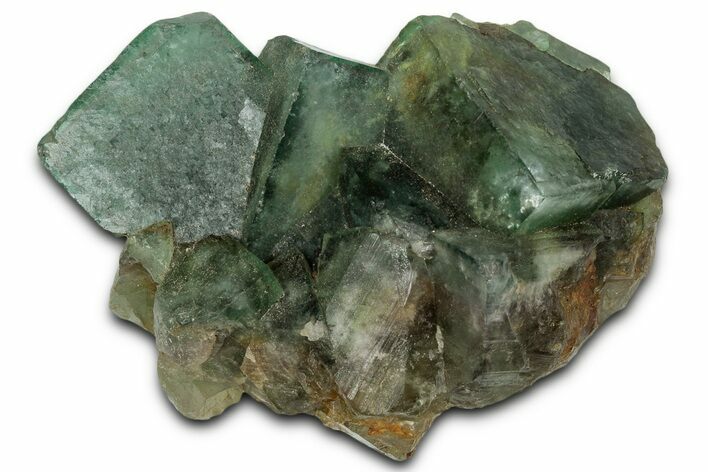 Green Fluorescent Cubic Fluorite Crystals - Madagascar #358898